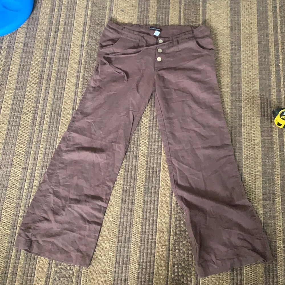 Linen pants wide leg